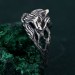 Enchanted Forest Fox Ring - Handcrafted Sterling Silver Statement Ring