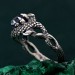 Twilight Dragon: Gothic Sapphire Dragon Ring