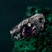 Flamebound Treasure: Gothic Dragon Mystic Stone Ring
