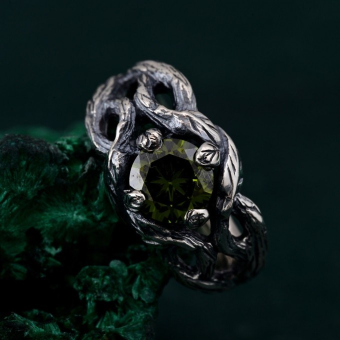 Nature's Finest Silver Leaf Elegance Ring