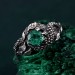 Enchanting Ring Dragon Scale - Serpentine Elegance in Silver Armor