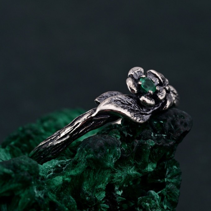 Elegant Silver Butterfly Ring – Violet Butterfly Design, Nature-Inspired Jewelry