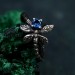 Delicate Interlocking Branch Ring – Distinctive Woven Twig Design, Petite Band for Women