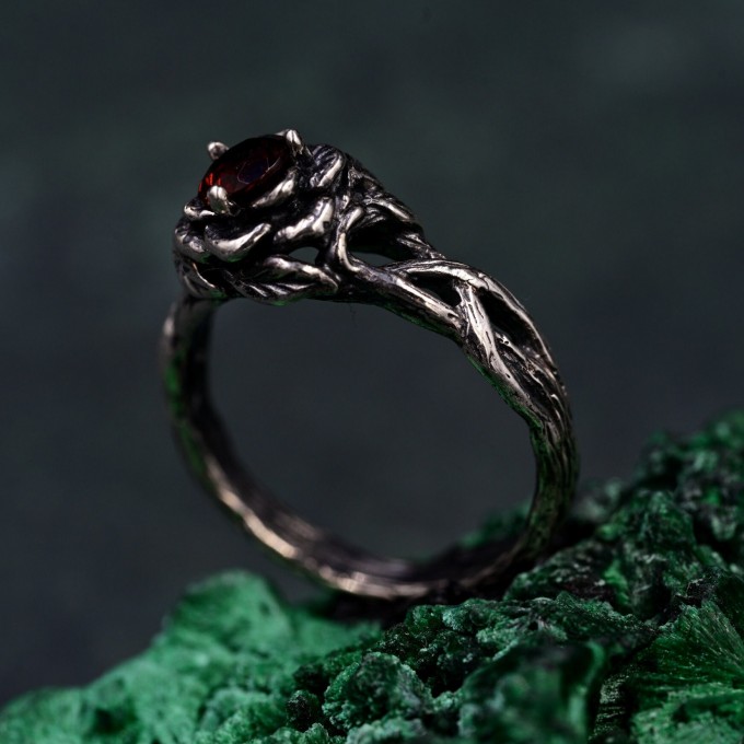 Lotus Blossom Silver Ring – Elegant Harmony Symbol for Him & Her