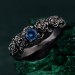 Blossom Silver Ring - Nature's Elegance with Floral Twig Accent