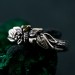 Nature-Inspired Peridot Silver Engagement Ring