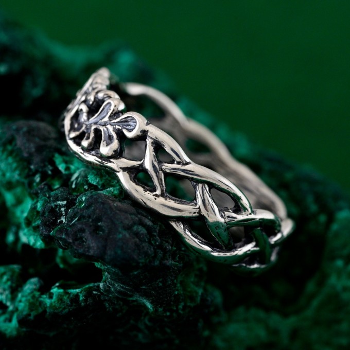 Silver Branches: Curves of Nature Ring for Forest Harmony