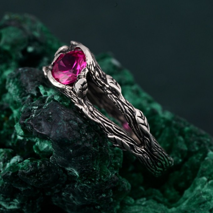 Silverwood Wrap Ring - Silver Branch Band