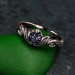 Silver Braided Band Witch Ring: Enchanted Forest Fantasy Engagement Jewelry