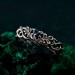 Elegant Topaz Leaf Ring – Silver Nature-Inspired Gemstone Ring for Women