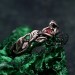 Woodland Fairycore Silver Eternity Ring – Men's Leafy Vine Engagement Band, Braided Tree Branch Silver Ring, Leaf Design Band