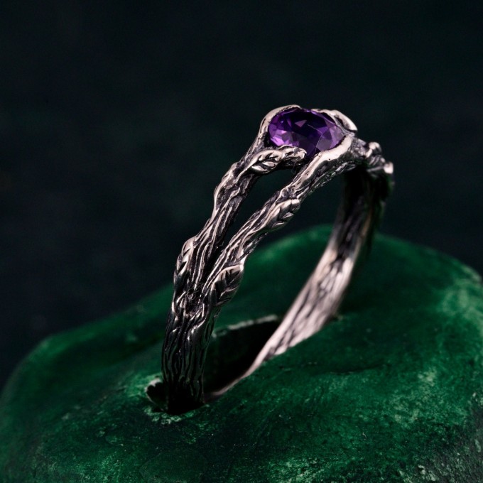 Silver Branch Ring - Nature's Touch Wrap Ring