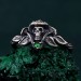 Forest Shadows: Sterling Silver Skull Ring