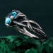 Branches and Leaves Design Topaz Ring – Nature-Inspired Ring with Leaves and Branches Surrounding Topaz, Gift for Her, Gift for Him