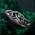 Eternal Tree Branch Silver Band - Woodland Whispers Design