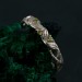 Enchanted Forest Peridot Ring - Elven Leaf Engagement Ring