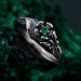 Elegant Silver Butterfly Emerald Ring – Winged Emerald and Silver Grace