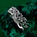 Enchanted Forest Silver Ring with Nature-Inspired Twig Design