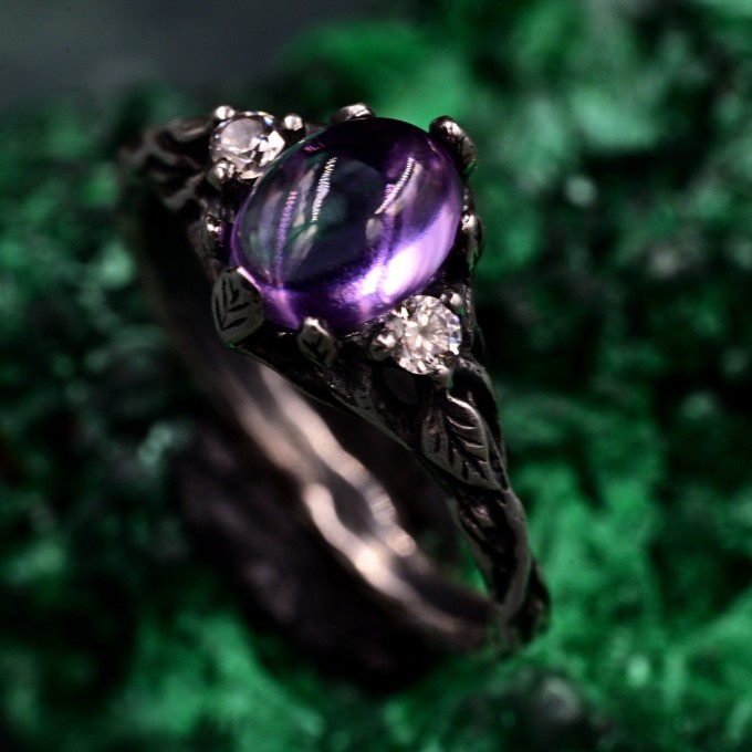 Romantic Silver Fairycore Flower Band: Mystical Forest Vintage Design