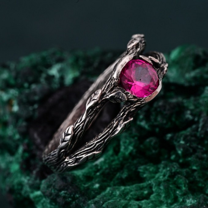 Silverwood Wrap Ring - Silver Branch Band