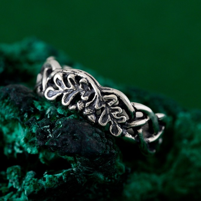 Silver Branches: Curves of Nature Ring for Forest Harmony