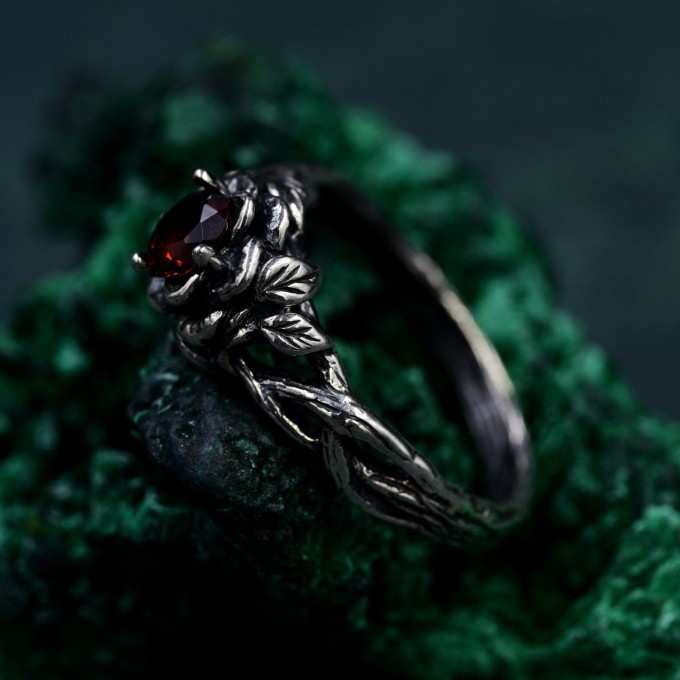 Lotus Blossom Silver Ring – Elegant Harmony Symbol for Him & Her