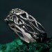 Enchanted Peridot Ring Set - Whimsical Vine & Willow Leaf Motifs