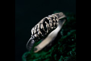 Lion's Paw Silver Ring, Regal Silver Paw Ring, Sterling Lion's Grasp Ring, Silver King's Paw Ring, Majestic Lion's Paw Band