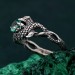 Heart of the Dragon: Gothic Emerald Ring