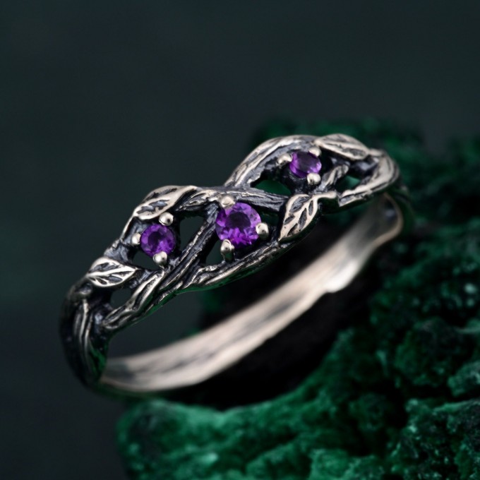 Nature's Embrace Engagement Band with Eternal Tree Branch Design