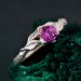 Nature-Inspired Bridal Band with Intricate Botanical Design