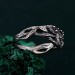 Crimson Trinity: Gothic Garnet Ring