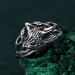 Enchanted Forest Fox Ring - Handcrafted Sterling Silver Statement Ring