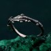 Sterling Silver Twisted Branch Ring – Forest Twig Band, Branch Wedding Band, Sterling Silver Slim Wavy Twig Ring