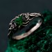 Emerald Elegant Leafy Wedding Band – Luxury Tree-Inspired Design, Exquisite and Unique Wedding Ring