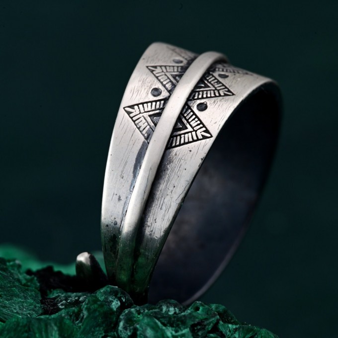 Mystical Boho Ring - Free Spirit Silver Adjustable Dreamscape Ring