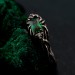 Emerald Elegant Leafy Wedding Band – Luxury Tree-Inspired Design, Exquisite and Unique Wedding Ring
