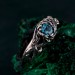 Elegant Sterling Silver Ring with Topaz Gemstone