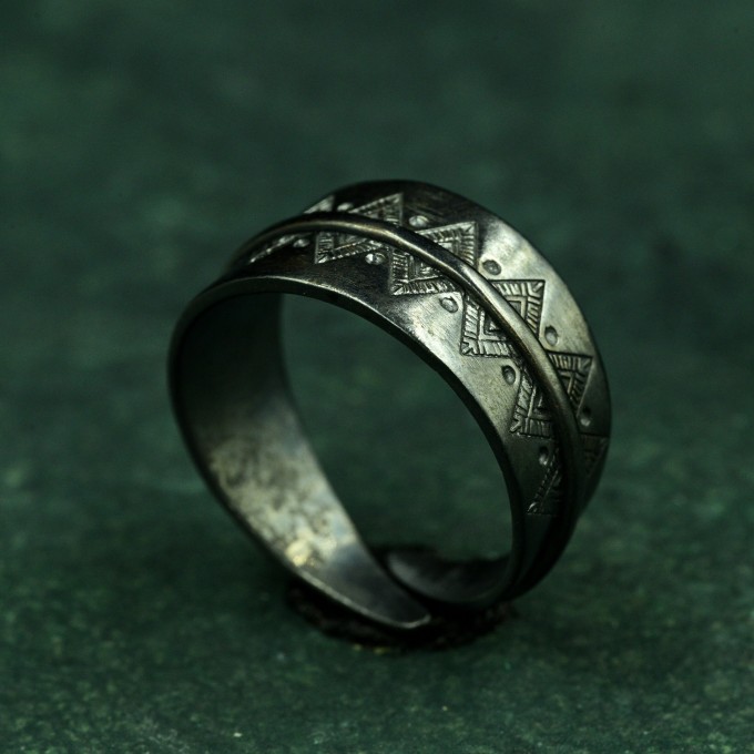 Mystical Boho Ring - Free Spirit Silver Adjustable Ring
