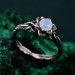Woodland Whispers Ring – Enchanted Forest Amethyst Ring, Whimsical Vine and Blossom Twig Design, Unique Nature-Inspired Ring