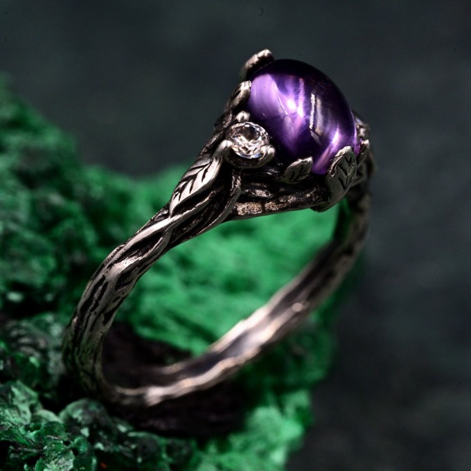 Romantic Silver Fairycore Flower Band: Mystical Forest Vintage Design