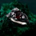 Thorn Snake Ring – Goth Serpent Design, Silver Dragon Scale Jewelry, Fantasy Serpents of the Thorns Style Accessory