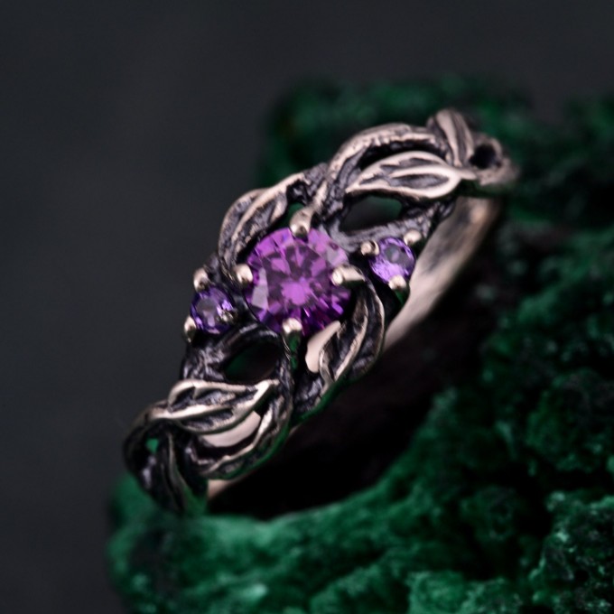 Women's Wedding Bands – Nature's Finest Tree of Life Band, Leafy Splendor Silver Woodland Engagement Ring