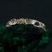 Enchanted Forest Peridot Ring - Elven Leaf Engagement Ring