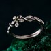 Handcrafted Silver Peridot Ring – Elegant Leaf Design with Elvish Green GemstoneHandcrafted Silver Peridot Ring – Elegant Leaf Design with Elvish Green Gemstone