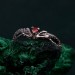 Emerald Snake Engagement Ring – Elven Fantasy Ouroboros Wedding Band, Infinity Serpent Design, Unique Wedding Ring