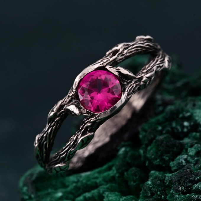 Silverwood Wrap Ring - Silver Branch Band