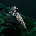 Whispers of Dusk: Gothic Leaf Sapphire Ring