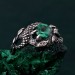 Enchanting Ring Dragon Scale - Serpentine Elegance in Silver Armor