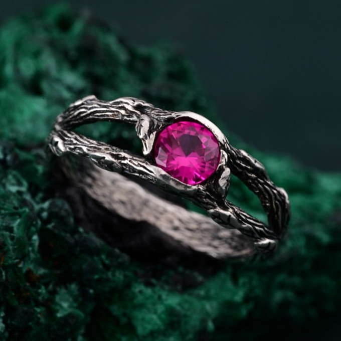 Silverwood Wrap Ring - Silver Branch Band